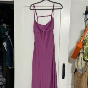 THIRTY/THIRTY LA purple/pink silk dress